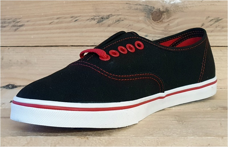 Vans Off The Wall Low Canvas Trainers T375  Black/Red UK5/US7.5/EU38