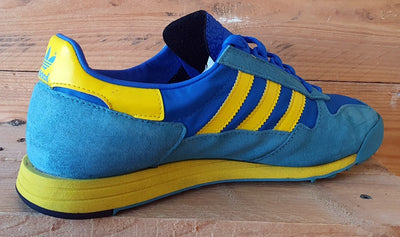 Adidas Originals SL 80 Suede/Textile Trainers UK9/US9.5/EU43 FV4029 Blue/Yellow