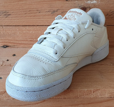 Reebok Club C 85 Low Leather Trainers UK6/US8.5/EU39 FX3030 Chalk/Bronze