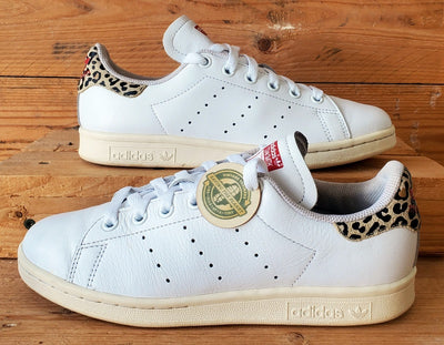 Adidas Stan Smith Low Leather Trainers UK4.5/US6/EU37 FV8080 White/Leopard