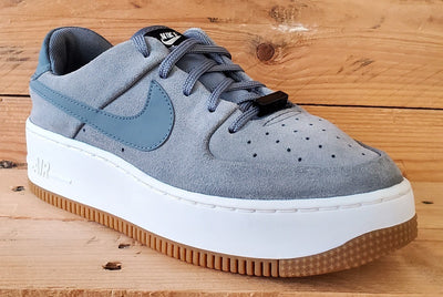 Nike Air Force 1 Sage Low Suede Trainers UK5/US7.5/EU38.5 AR5339-003 Cool Grey