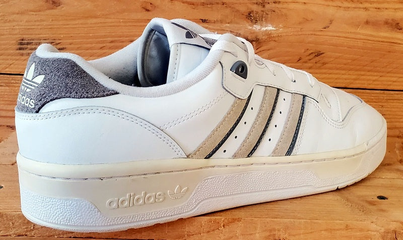 Adidas Rivalry Low Leather Trainers UK12/US12.5/EU47 IE4747 Off White/Grey