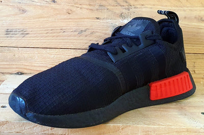 Adidas NMD R1 Low Textile Trainers UK11.5/US12/EU46.5 B37618 Black/Red