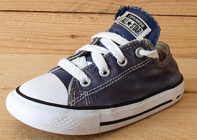 Converse All Star Canvas Low Kids Trainers UK8/US8/EU24 9A 1607 A34 Denim Blue