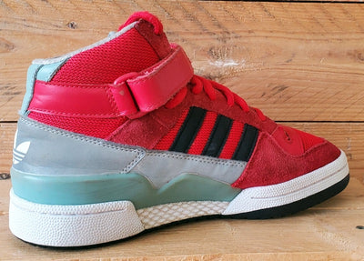 Adidas Forum Mid Suede/Textile Trainers UK6/US6.5/EU39 B35280 Red/White