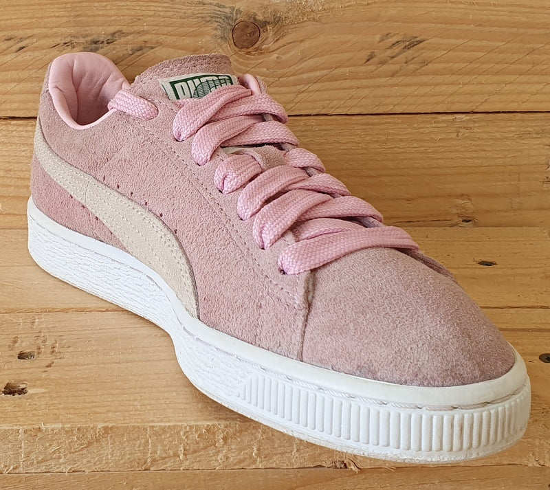 Puma pink shoes suede best sale