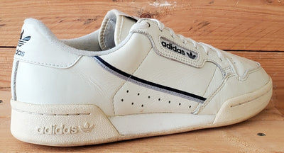Adidas Continental 80 Low Leather Trainers UK7/US7.5/EU40.5 F99721 Off White