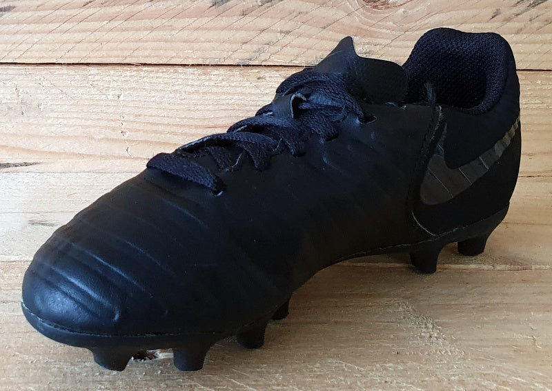 Nike Tiempo Low Kids Football Boots UK12/US12.5C/EU30 AD2300-001 Triple Black