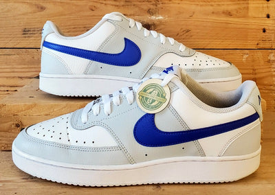 Nike Court Vision Low Leather Trainers UK8/US9/EU42.5 FN4019-001 White/Grey
