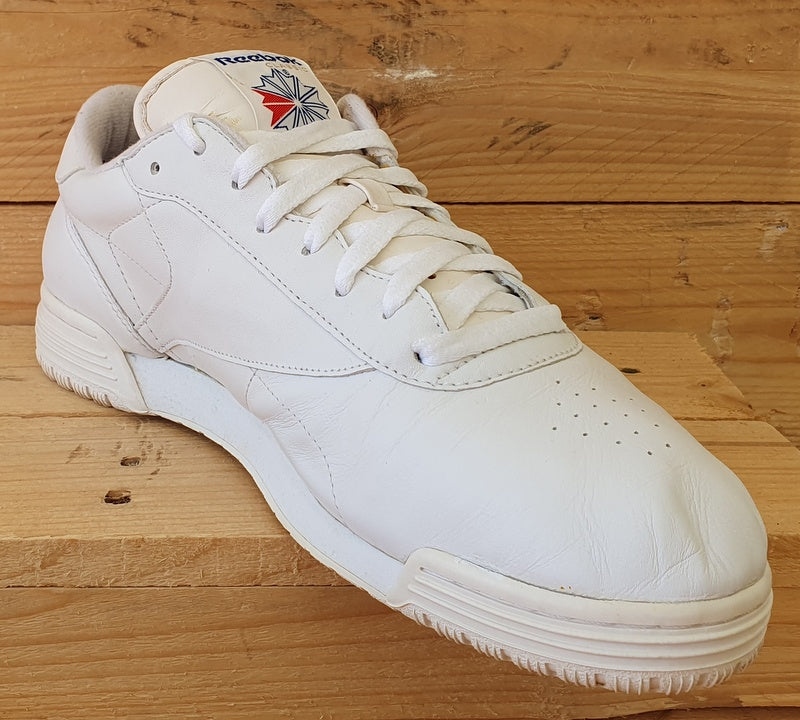 Reebok Classic Low Leather Trainers UK12/US13/EU47 2-3475 Triple White