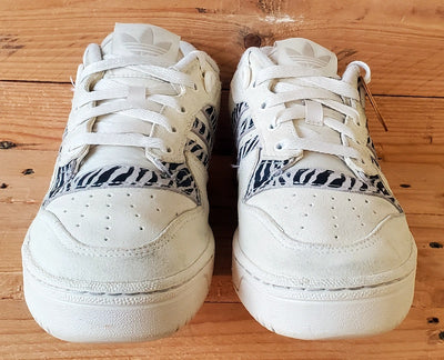Adidas Rivalry Low Suede Trainers UK5.5/US7/EU38.5 EG9003 Grey/Zebra Print