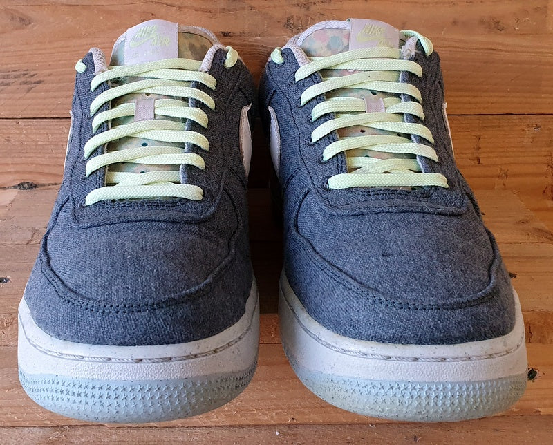 Nike Air Force 1 Low Recycled Canvas Trainers UK9.5/US10.5/E44.5 CN0866-002 Grey