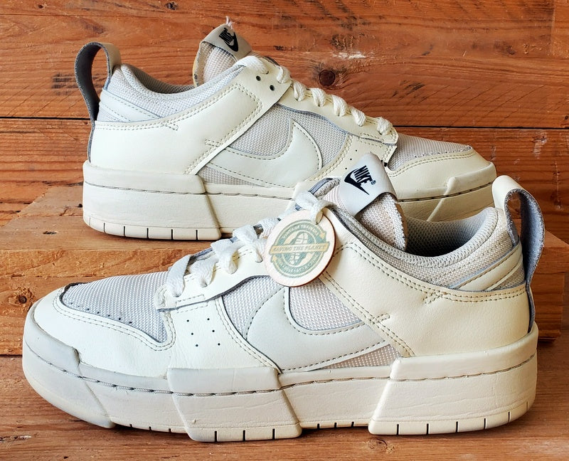 Nike Dunk Disrupt Low Leather Trainers UK5.5/US8/EU39 CK6654-105 Coconut Milk