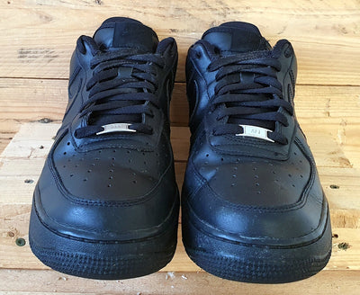 Nike Air Force 1 07' Low Leather Trainers UK11/US12/EU46 315122-001 Triple Black