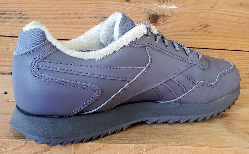 Reebok Royal Glide Ripple Low Leather Trainers UK5/US7.5/EU38 FW0842 Grey Purple