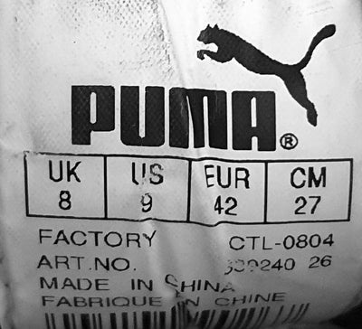 Puma Basket Suede Mid Trainers UK8/US9/EU42 309240 26 Burgundy/White/Red