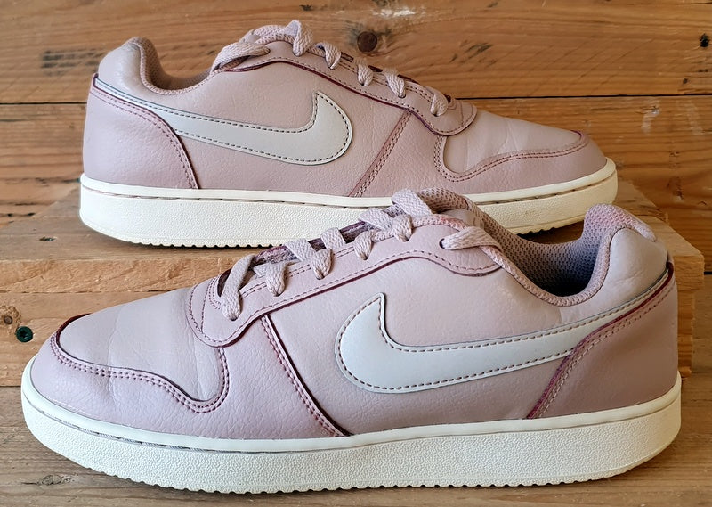 Nike Ebernon Low Leather Trainers UK6.5/US9/E40.5 AQ1779-200 Particle Beige Pink