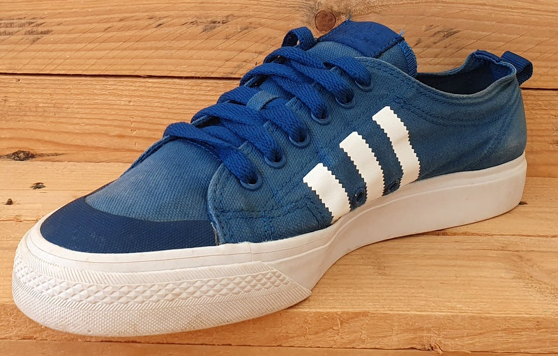 Adidas Nizza Low Canvas Trainers D65866 Tribe Blue/Cloud White UK11/US11.5/EU46