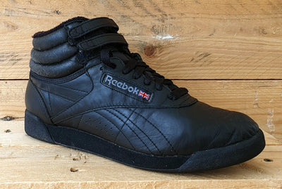 Reebok Ex-O-Fit Mid Leather Trainers UK4.5/US7/E37.5 RA811 PYE 2-71 Triple Black