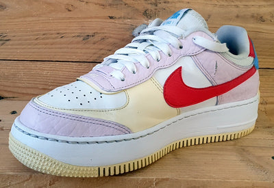 Nike Air Force 1 Shadow Low Leather Trainers UK6/US8.5/E40 DN5055-600 Pink/White