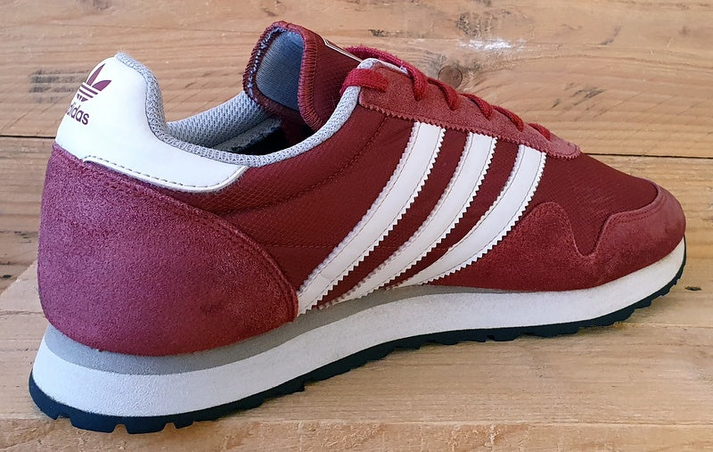 Adidas Haven Low Textile/Suede Trainers UK10/US10.5/EU44.5 BB1281 Red/White