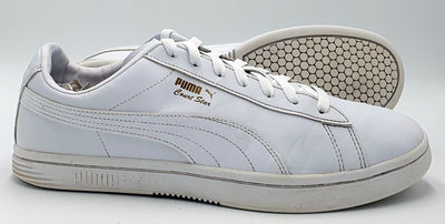 Puma Court Star Low Leather Trainers 384676-04 Triple White UK10/US11/EU44.5