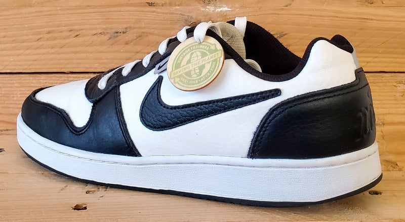 Nike Ebernon Premium Leather Trainers UK7.5/US8.5/EU42 AQ1774-102 Black/White