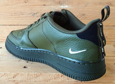 Nike Air Force 1 07 Low Leather Trainers UK5/US5.5Y/EU38 AR1708-300 Olive Khaki