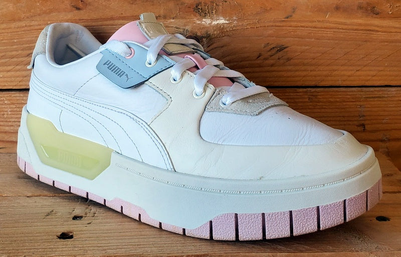 Puma Cali Dream Low Leather Trainers UK6/US8.5/EU39 383112-01 White