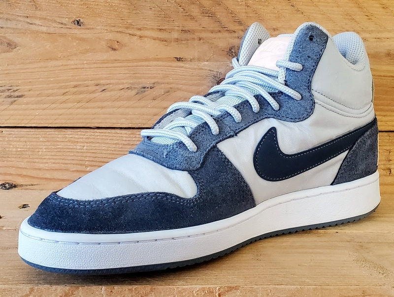 Nike Court Borough Premium Mid Trainers UK6/US8.5/EU40 844907-005 Pure Platinum