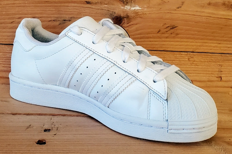 Adidas Superstar Low Leather Trainers UK4/US4.5/EU36.5 EF5399 Triple White