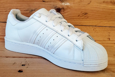 Adidas Superstar Low Leather Trainers UK4/US4.5/EU36.5 EF5399 Triple White