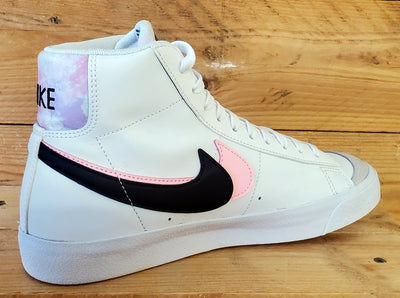 Nike Blazer 77 Mid Leather Trainers UK6/US6.5Y/EU39 DD1847-101 White/Pink
