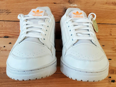 Adidas Originals NY 90 Low Leather Trainers UK7.5/US8/EU41 GV8848 White/Orange