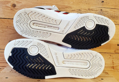 Adidas Drop Step Mid Leather Trainers UK8/US8.5/EU42 IG2507 White/Black/Red