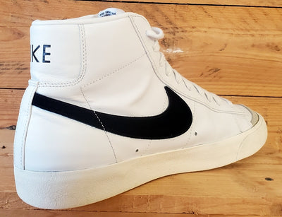 Nike Blazer 77 Mid Leather Trainers UK10/US11/EU45 BQ6806-100 White/Black