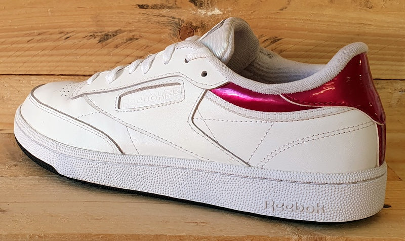 Reebok Club C 85 Low Leather Trainers UK7/US9.5/EU40.5 FW6167 White Proud Pink