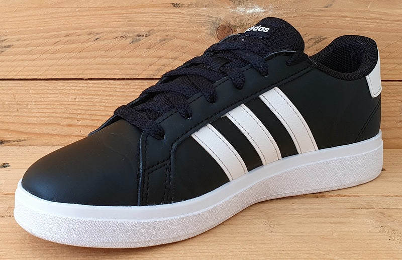 Adidas Grand Court 2.0 Low Leather Trainers UK5/US5.5/EU38 GW6503 Black/White