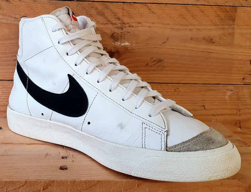 Nike Blazer 77 Vintage Leather Trainers UK8.5/US9.5/EU43 BQ6806-100 White/Black