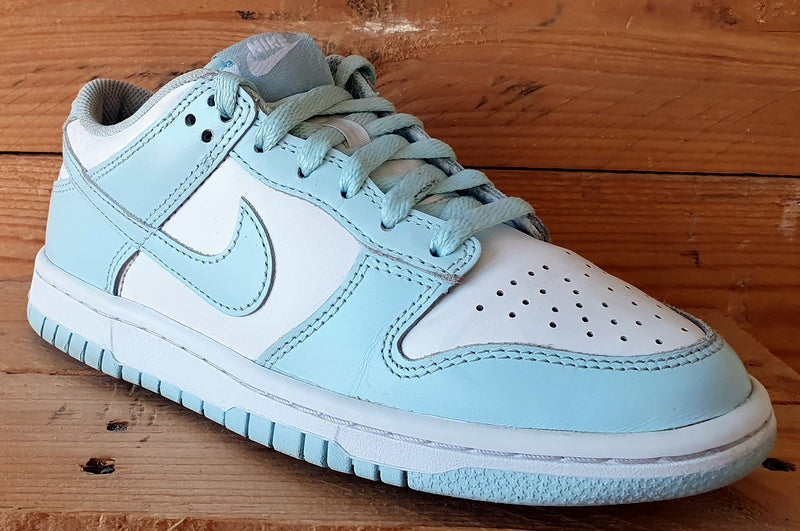 Nike Dunk Low GS Leather Trainers UK3.5/US4Y/EU36 FB9109-105 Glacier Blue