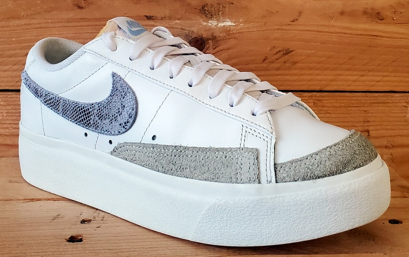 Nike Blazer Platform Low Leather Trainers UK6/US8.5/EU40 DV6978-100 White