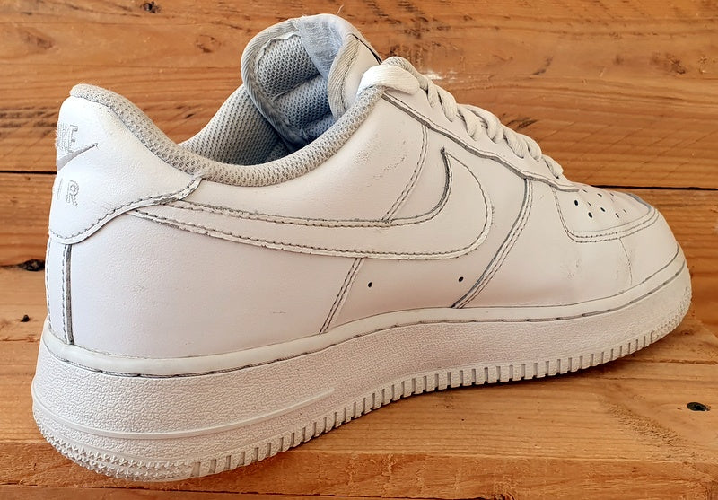 Nike Air Force 1 Low Leather Trainers UK9.5/US10.5/E44.5 CW2288-111 Triple White