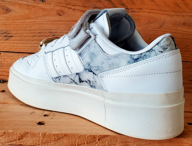 Adidas Forum Bonega Low Leather Trainers UK7.5/US9/EU41 GY1541 White/Marbled