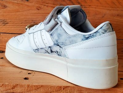 Adidas Forum Bonega Low Leather Trainers UK7.5/US9/EU41 GY1541 White/Marbled