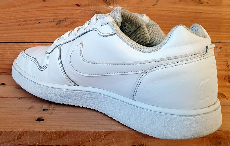 Nike Ebernon Low Leather Trainers UK8.5/US9.5/EU43 AQ1775-100 Triple White