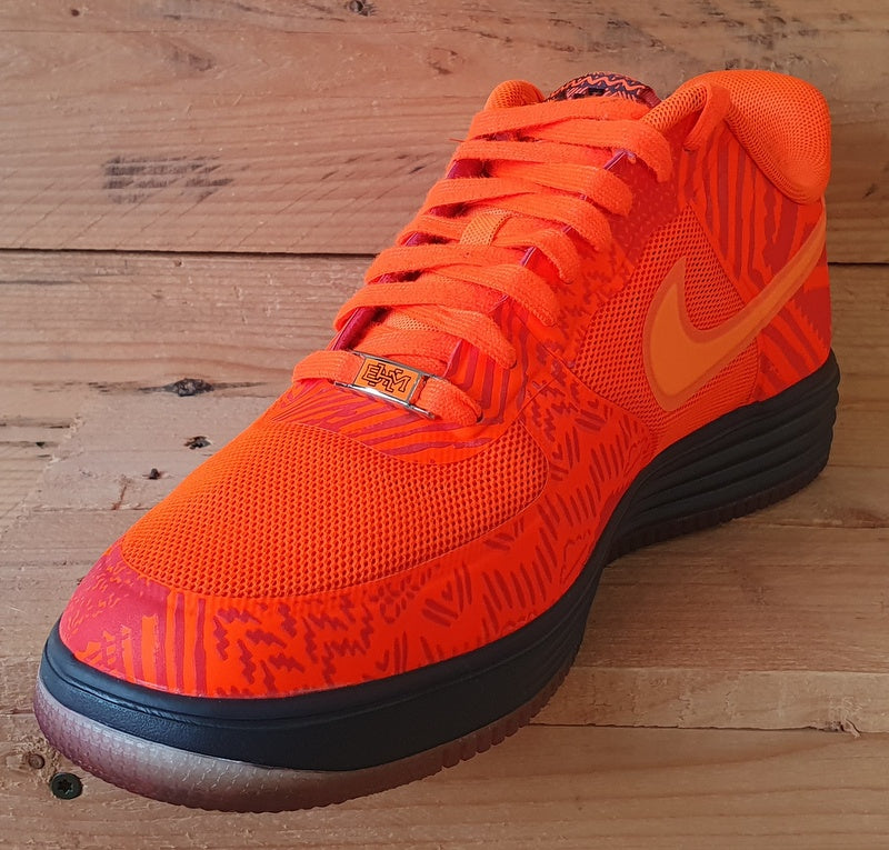 Nike Lunar Force 1 Fuse BHM Low Textile Trainers UK9/US10/EU44 585714-800 Orange