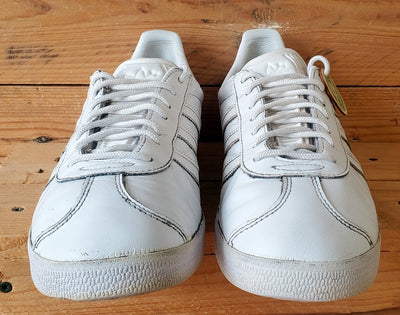 Adidas Gazelle Low Leather Trainers UK10/US10.5/EU44.5 BB5498 White