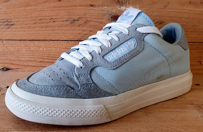 Adidas Continental Vulc Low Canvas Trainers UK6/US6.5/EU39 EG6735 Glow Blue