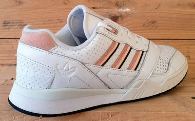 Adidas A.R Low Leather Trainers UK8/US8.5/EU42 EE5398 Cloud White Glow Pink