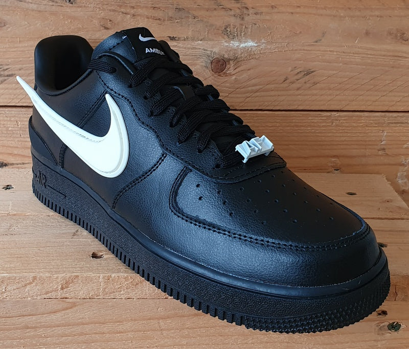 Nike Air Force 1 x Ambush Low Leather Trainers UK9/US10/EU44 DV3464-001 Black